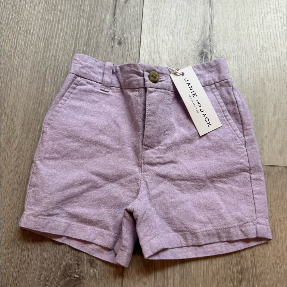 Janie and Jack Lavender color kids Shorts (6-12 months) NWT